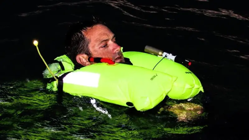 Spinlock's Lume-On bladder light is a boon for locating casualties at night (Spinlock)
