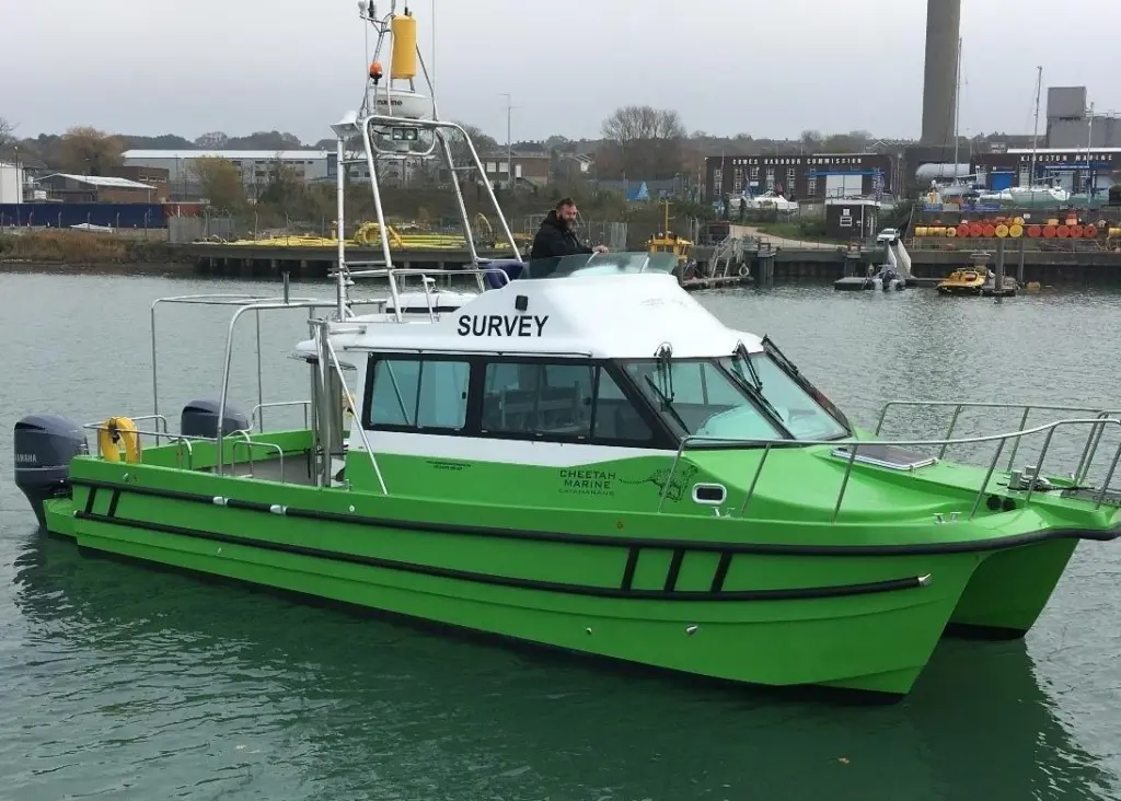 Cheetah Marine’s latest catamaran destined for work in support of a multi-purpose bridge project in Bangladesh
