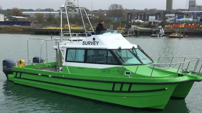 Cheetah Marine’s latest catamaran destined for work in support of a multi-purpose bridge project in Bangladesh