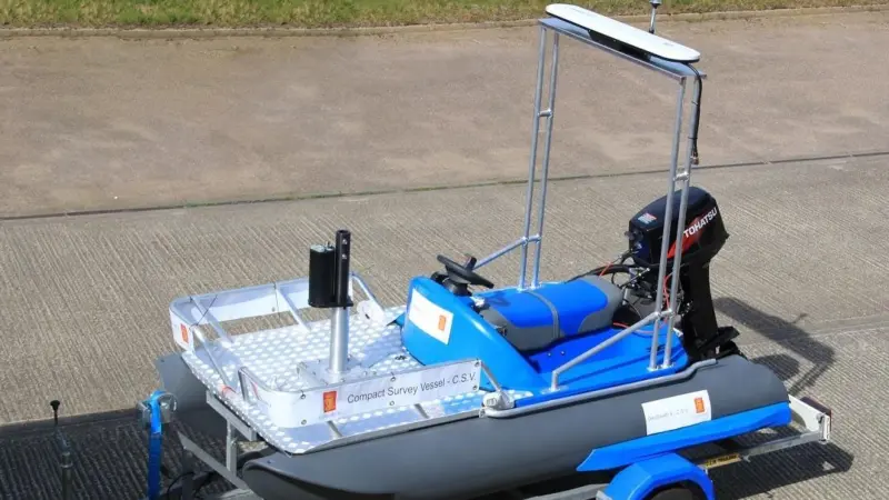 Kongsberg’s new transportable GeoSwath Compact Survey Vessel designed