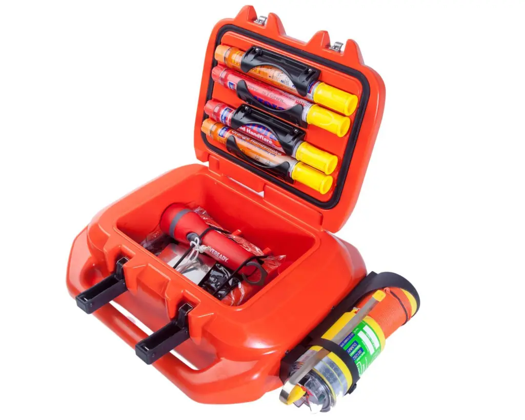 The Life Cell is a flotation device which brings together all safety equipment in one handy kit