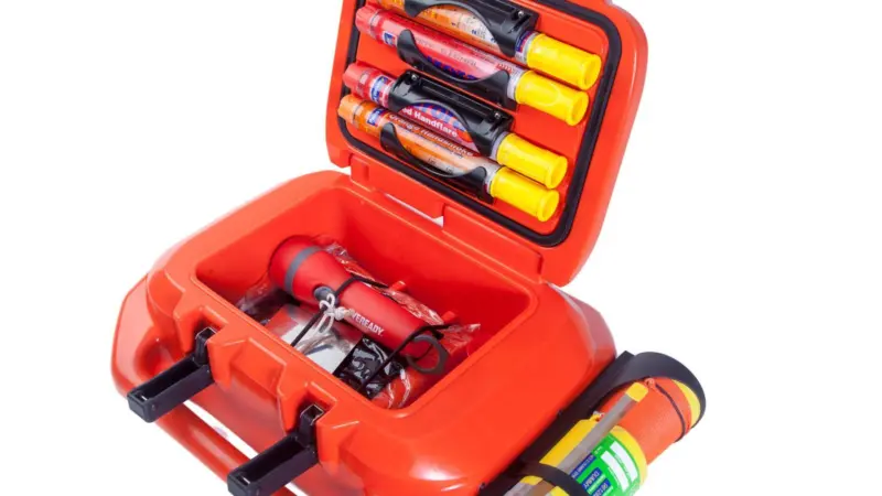 The Life Cell is a flotation device which brings together all safety equipment in one handy kit