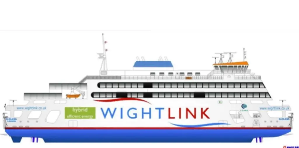 Wightlink's flagship newbuild diesel electric hybrid ferry