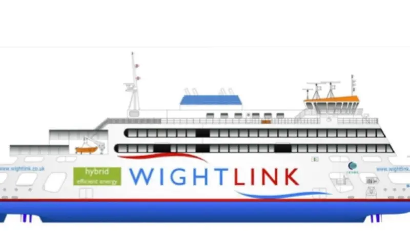 Wightlink's flagship newbuild diesel electric hybrid ferry