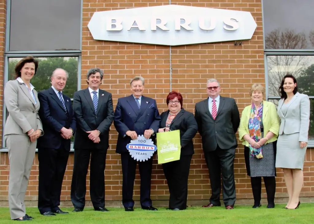 Pictured left to right: Keryn Clarke, Director of Operations, E. P. Barrus Ltd, Andrew Feilden, Non-Executive Director, E.P. Barrus Ltd, Robert Muir, Managing Director, E. P. Barrus Ltd, Robert Glen, Chairman, E.P. Barrus Ltd, Karen Curtin, Mana...