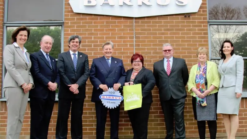 Pictured left to right: Keryn Clarke, Director of Operations, E. P. Barrus Ltd, Andrew Feilden, Non-Executive Director, E.P. Barrus Ltd, Robert Muir, Managing Director, E. P. Barrus Ltd, Robert Glen, Chairman, E.P. Barrus Ltd, Karen Curtin, Mana...