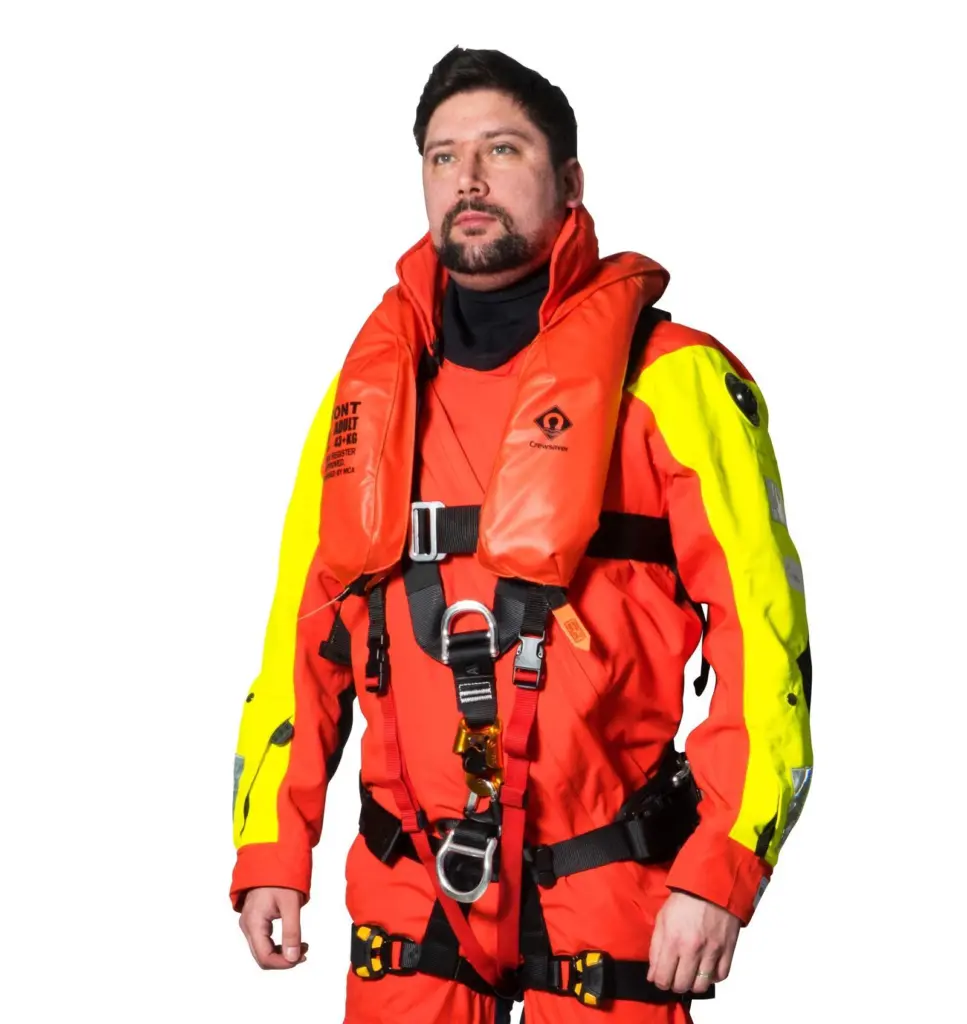 The Rope Access 3D lifejacket has been specifically designed with key features for operating at height