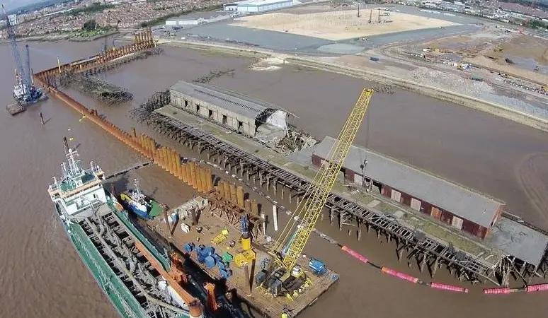 The scheme included infilling one third of Hull’s Alexandra Dock with 780,000 m3 of material
