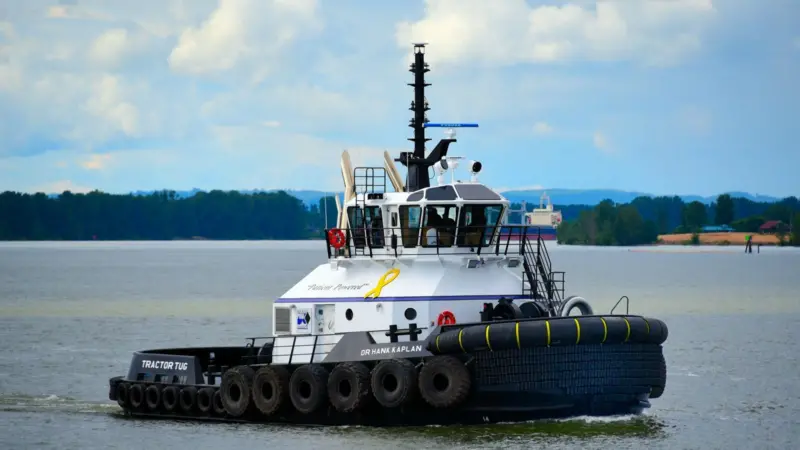 The 'DR HANK KAPLAN' is the first vessel in North America to feature a complete Cat Marine propulsion system