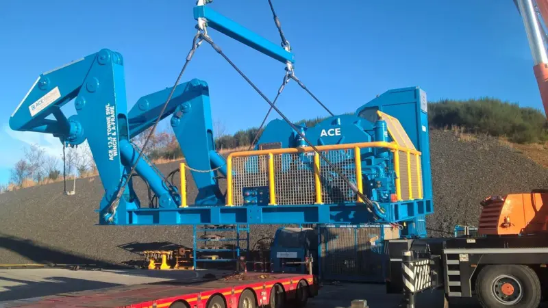 The AHC solution being loaded for delivery, just three and a half weeks after signing