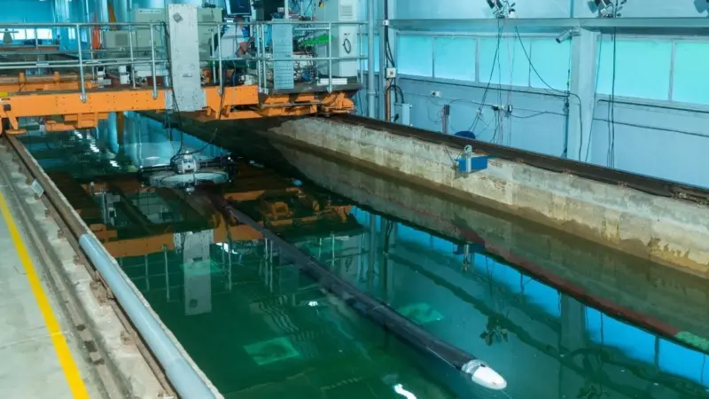 Checkmate testing the Anaconda NWEC (Novel Wave Energy Converter) at Strathclyde University