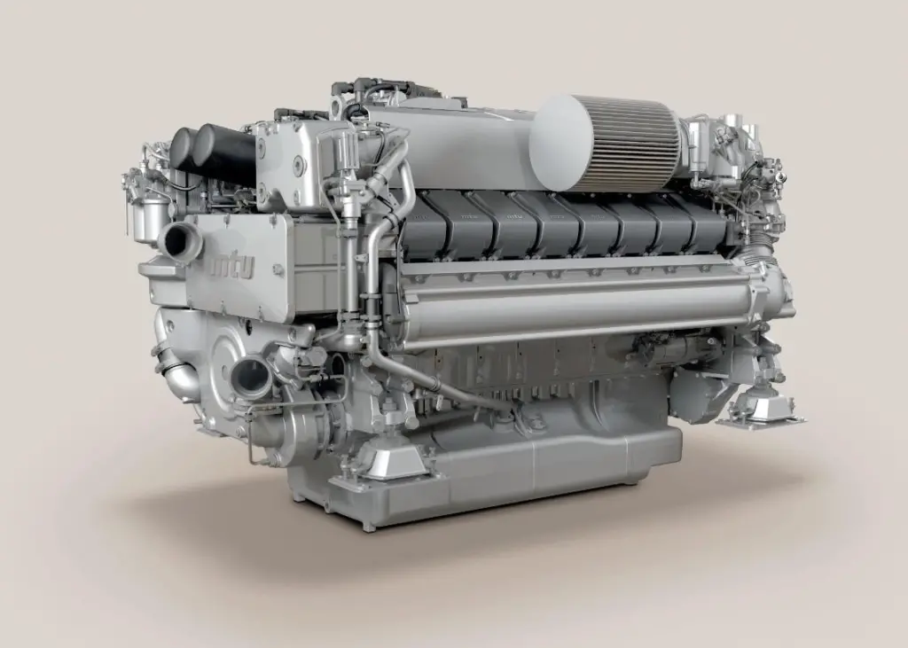 MTU's 2000 series, turbocharged V-16 employed many of the key developments of the last 30 years