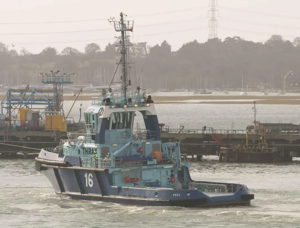 Atlantic Towage & Marine's new addition working at Fawley under its previous name 'Thrax' (Peter Barker)
