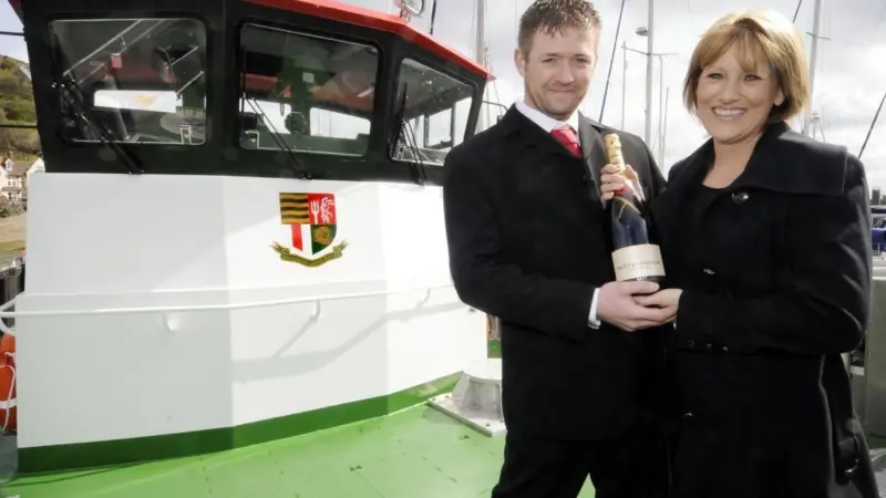 Bob and Sharon Mainprize celebrate another vessel launch