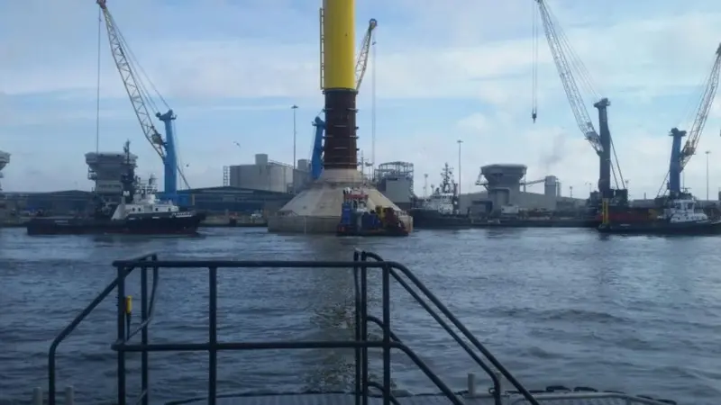 The Gravity Foundation Demonstrator as seen from 'Iceni Courage'