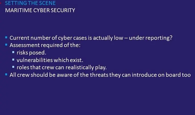 Maritime cyber security webinar