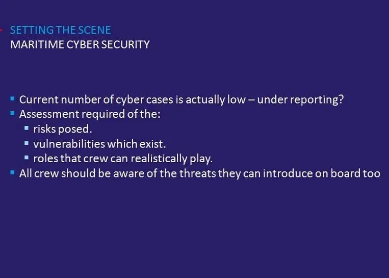 Maritime cyber security webinar