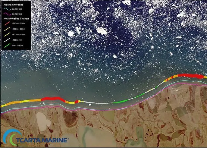 Vector Shoreline products offer powerful shoreline monitoring and analysis capable of identifying coastal infrastructure change