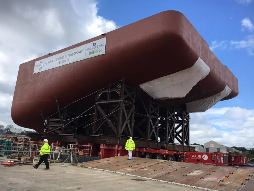 A&P Tyne invested more than 175,000 man hours in the fabrication of the 899-tonne steel stern Block 10