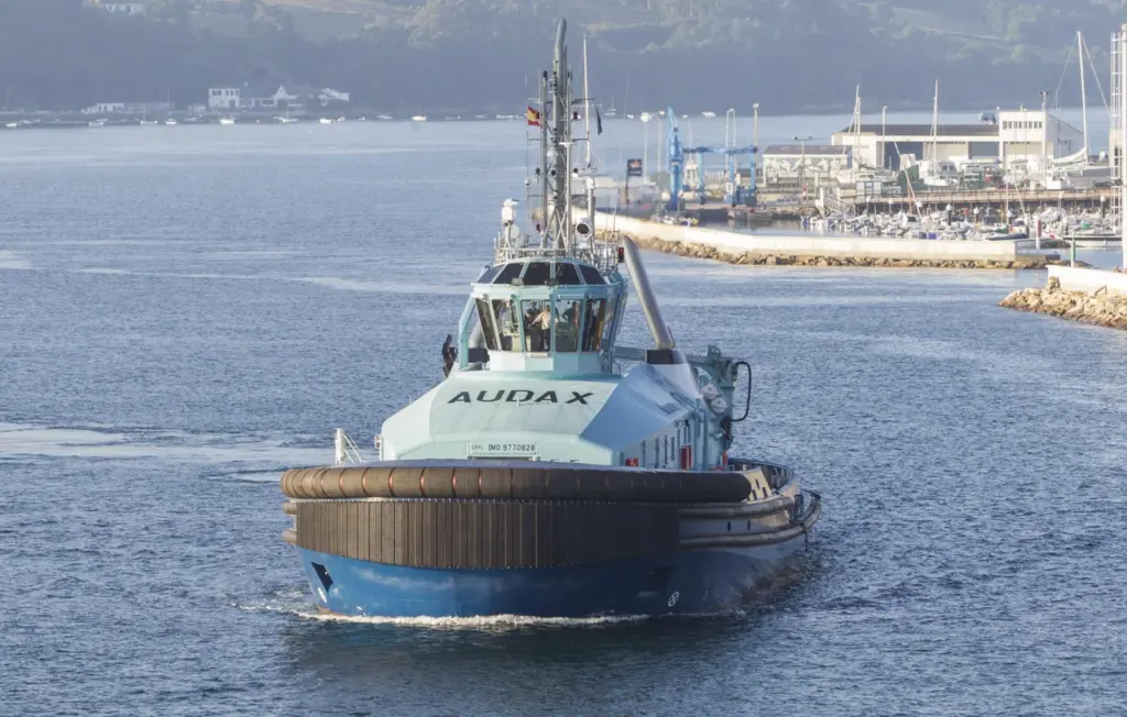 'Audax' is the third and final dual-fuel tug in a series built for Ostensjo by Gondan (Gondan)
