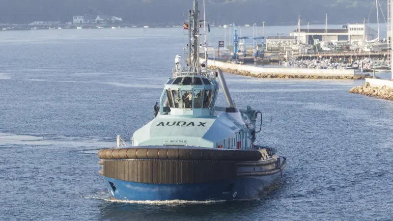 'Audax' is the third and final dual-fuel tug in a series built for Ostensjo by Gondan (Gondan)
