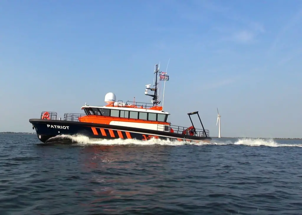 After sea trials, 'Patriot' will perform hydrographic survey and crew tender activities for Tideway on the Rentel offshore windfarm