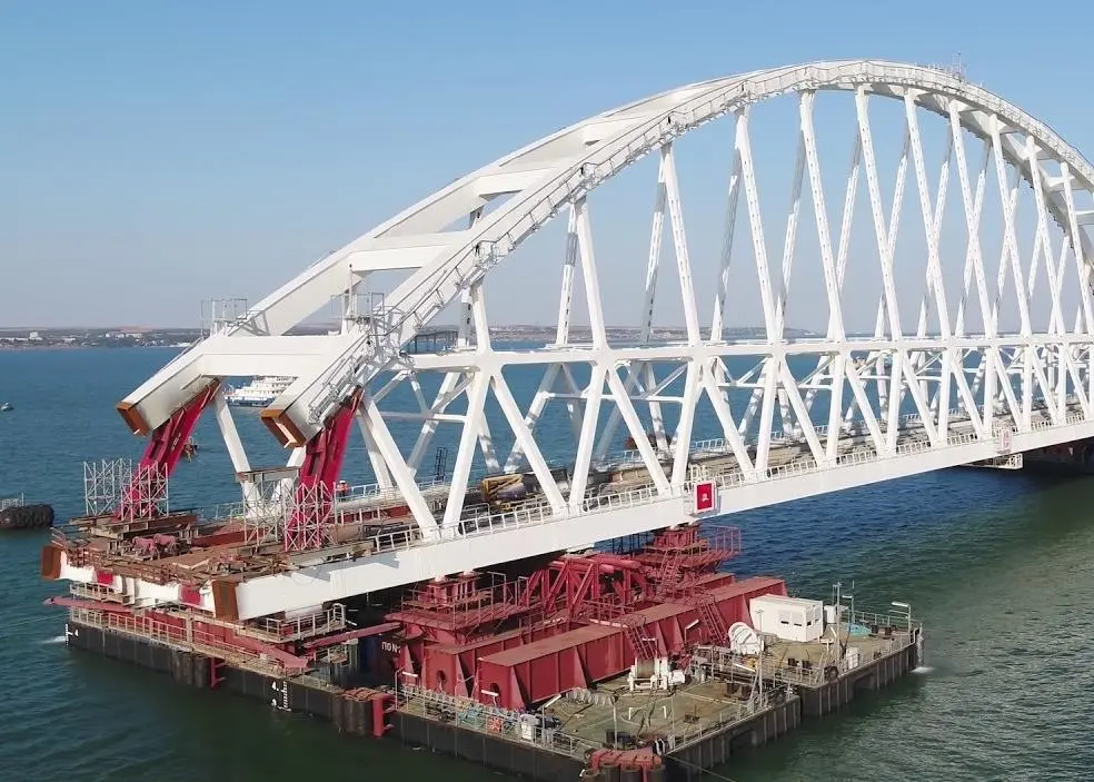 The length of each span is close to 227 metres