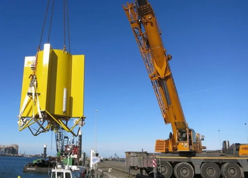 A large scale model of Laminaria's WEC (Wave Energy Convertor)