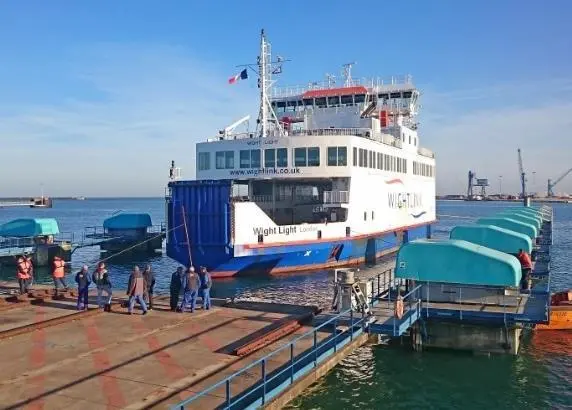 A new partnership between Burgess Marine and MMD Shipping Services Ltd, part of Portsmouth City Council, launched at Portsmouth Commercial Port with emergency work for Wightlink
