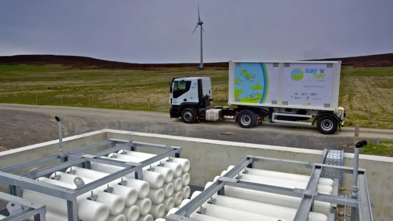 Once the waste energy is electrolysed into Hydrogen it can be moved around the island by road