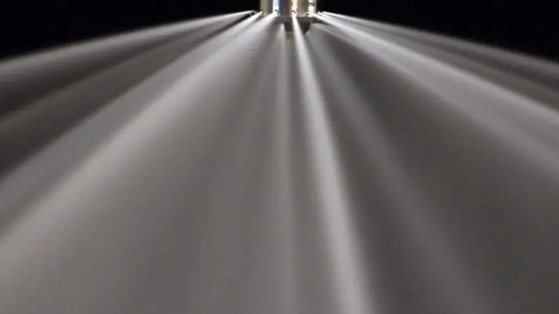 One Ultrafog nozzle can protect an area up to 48m2