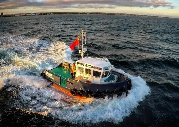 'Erica' went into service in May 2015, as a multi role harbour work boat