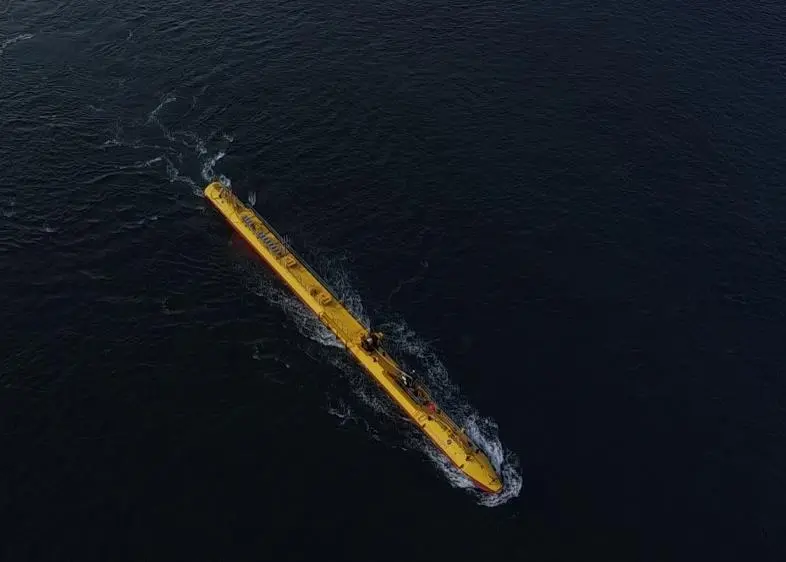 SR2000 turbine in testing at EMEC (Photo: Scotrenewables Tidal Power)