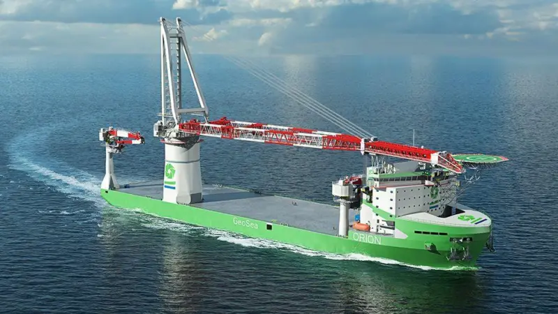 'Orion' is a next generation DP3 offshore installation vessel being built for DEME