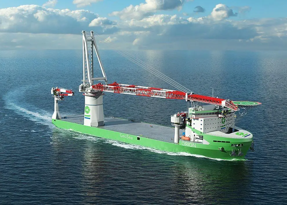 'Orion' is a next generation DP3 offshore installation vessel being built for DEME