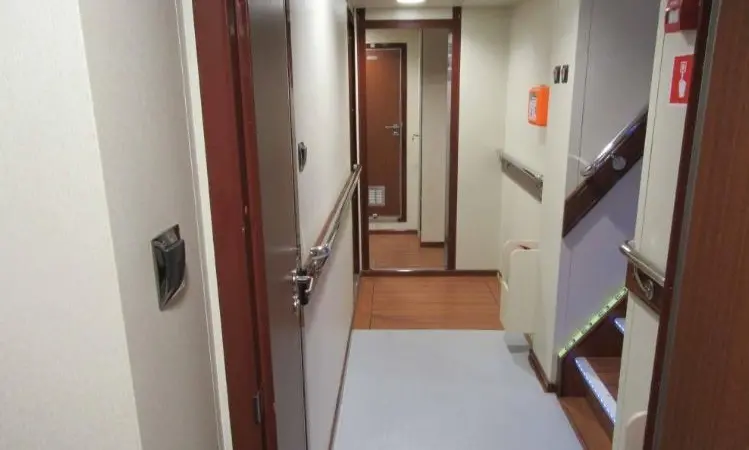 Three double cabins are provided on the lower deck (Photo: Sanmar)