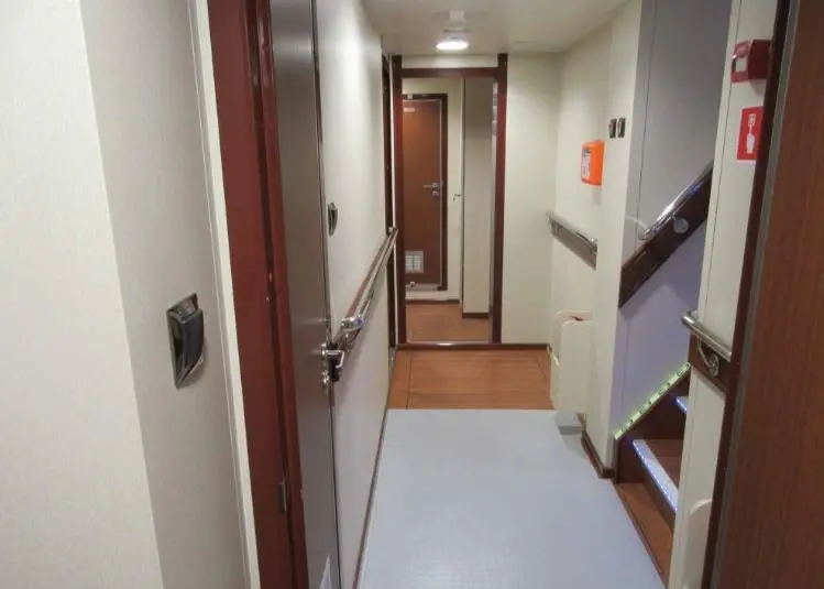 Three double cabins are provided on the lower deck (Photo: Sanmar)