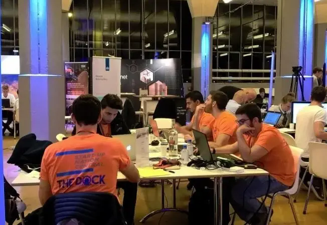 The DockTech team, working late on a ‘predictive dredging’ ap