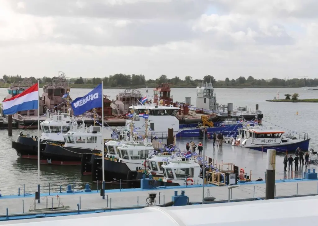 A selection of workboats to view and 'test drive' (Photo:Peter Barker)