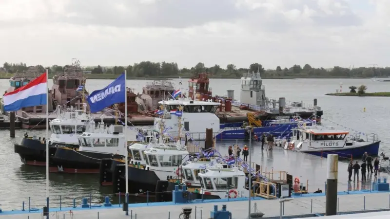 A selection of workboats to view and 'test drive' (Photo:Peter Barker)