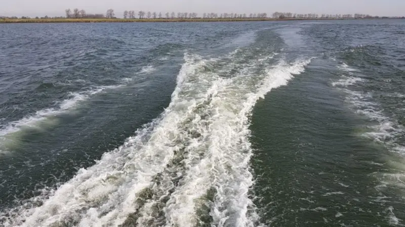 Hull Vane reduces the stern wave and develops forward thrust