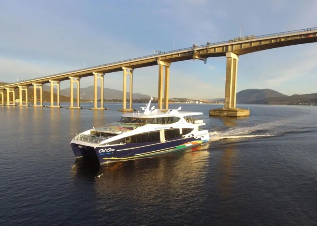 During sea trials, the 'Isle of La Digue' demonstrated a six percent fuel saving over the standard hull