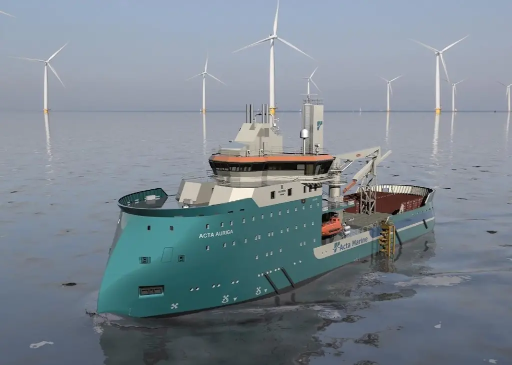 ‘Acta Auriga’ with the X-BOW and X-STERN hull line designs is easily manoeuvred forwards and backwards without the occurrence of slamming or vibrations