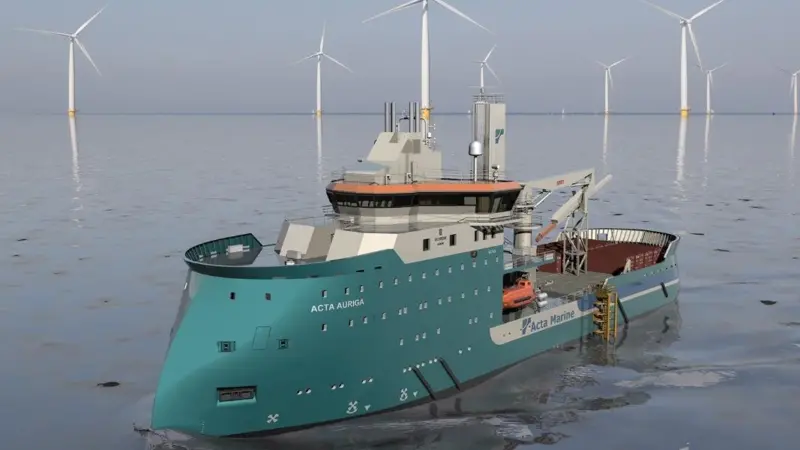 ‘Acta Auriga’ with the X-BOW and X-STERN hull line designs is easily manoeuvred forwards and backwards without the occurrence of slamming or vibrations