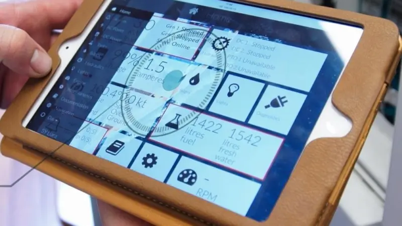 Flow Marine tablet display