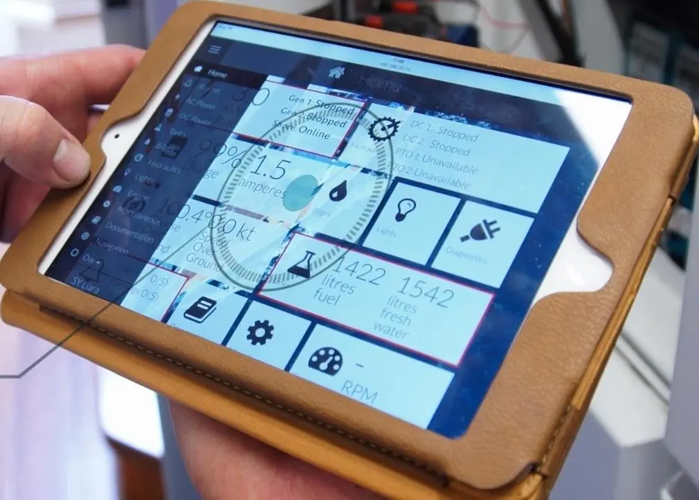 Flow Marine tablet display
