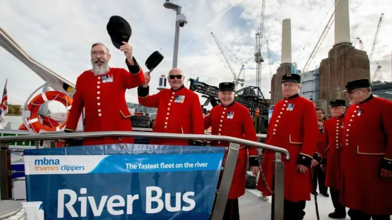 The launch of the River Bus service will connect Battersea Power Station residents directly to the West End and beyond Photo: Andrew Parsons
