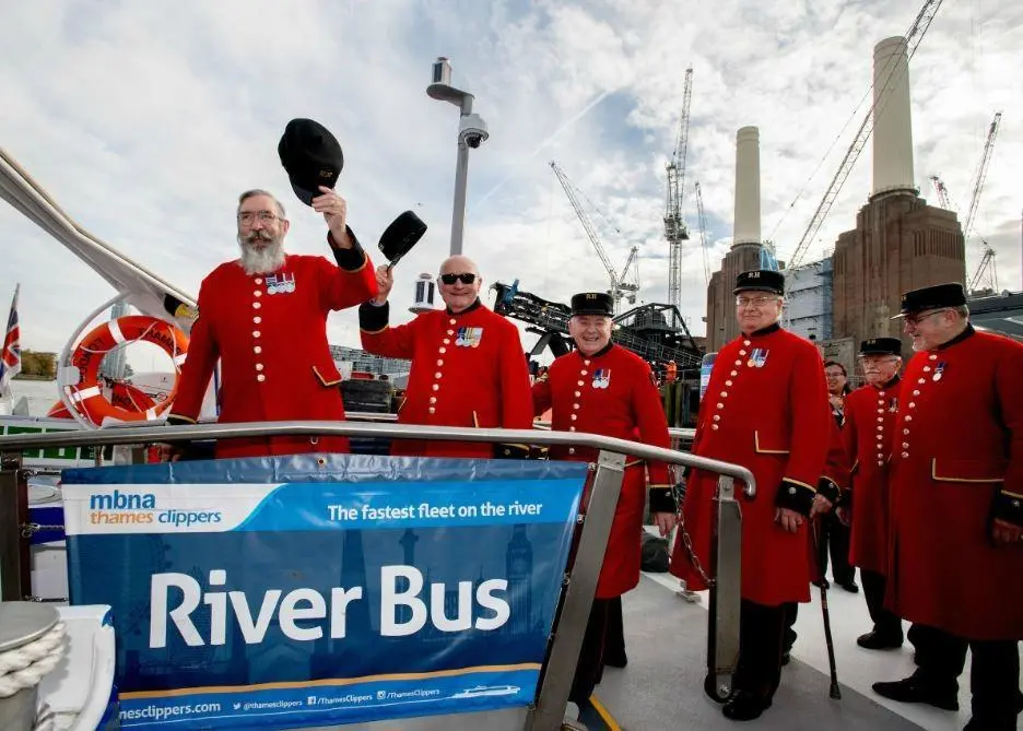 The launch of the River Bus service will connect Battersea Power Station residents directly to the West End and beyond Photo: Andrew Parsons