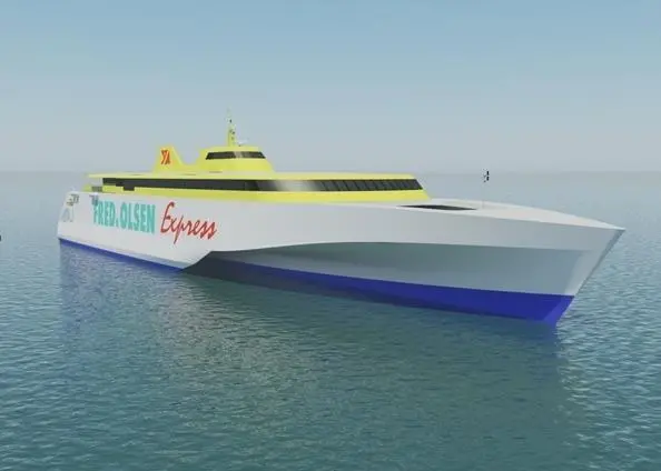 Two 117m high-speed vehicle passenger ferries to be built by Austal for Fred Olsen SA of Spain (Image: Austal)