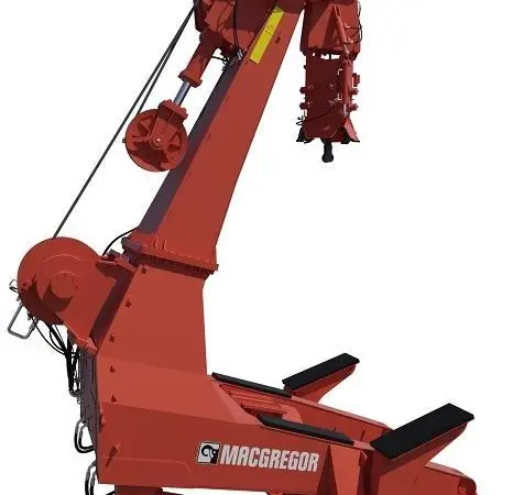 15-tonne lifting capacity HMD G150 system designed for daughter craft
